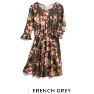 French grey kelton brushed knit dress